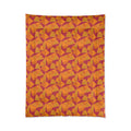 Faceted Gold Panels Comforter – Cranberry Spice