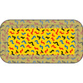 Squiggle Strokes Yellow Pencil Case – Bold Primary Abstract Pattern