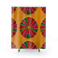 Grand Kaleido Jewel Wheels Shower Curtain – Kaleidoscopic Medallion Pattern
