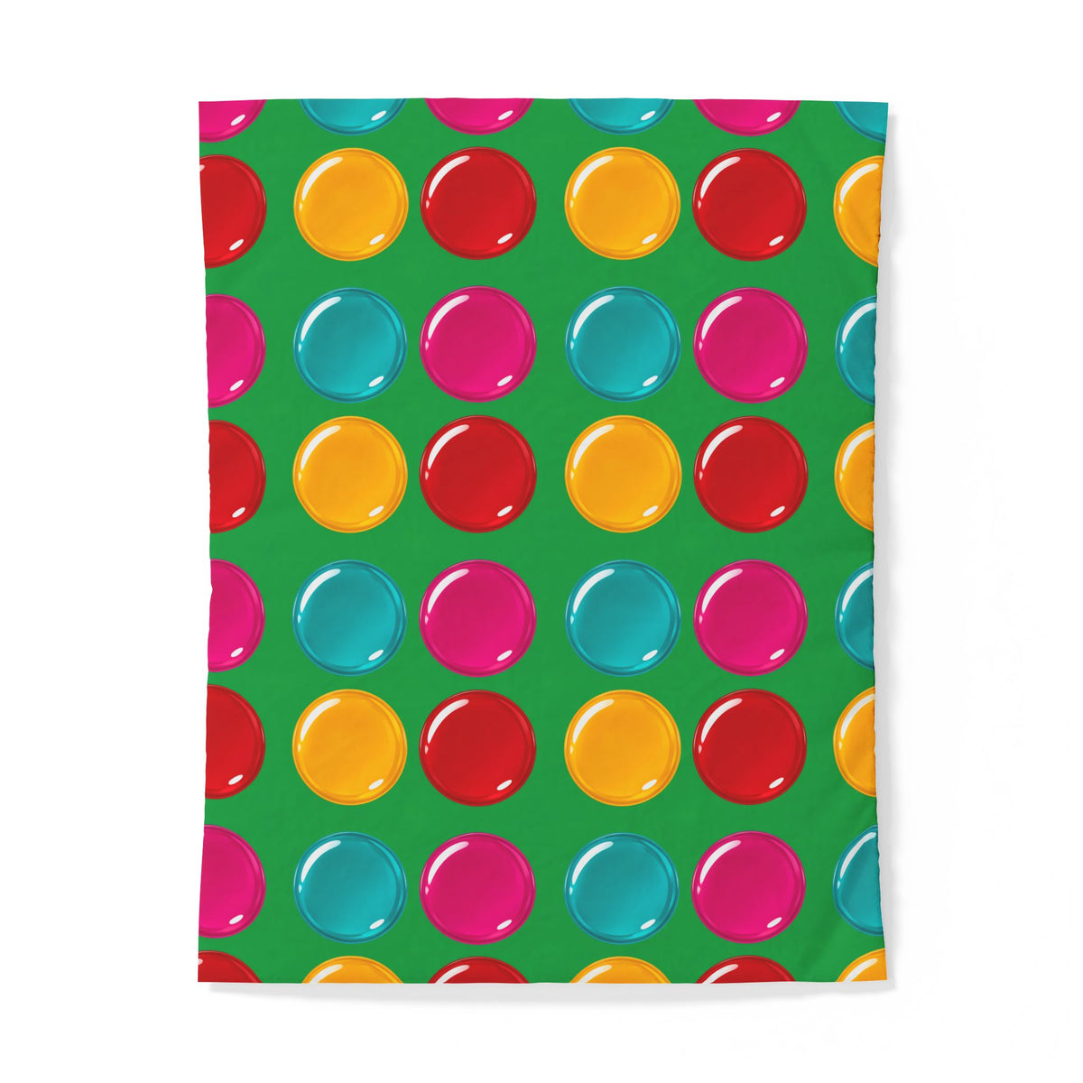 Giant Candy Glass Discs Cotton Duvet Cover – Glossy Candy Glass Pattern
