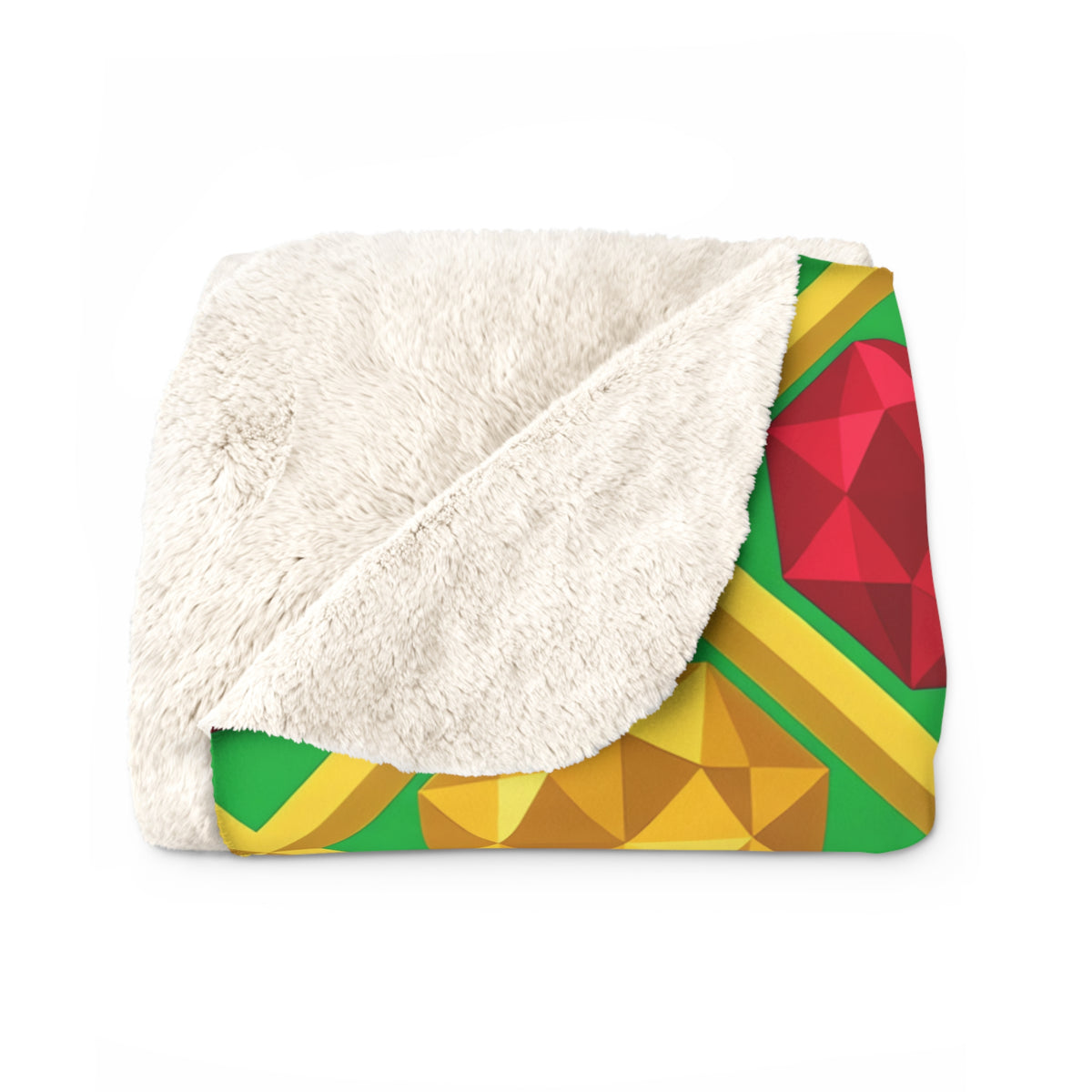 Giant Prism Diamond Lattice Sherpa Fleece Blanket – Diamond Lattice Pattern