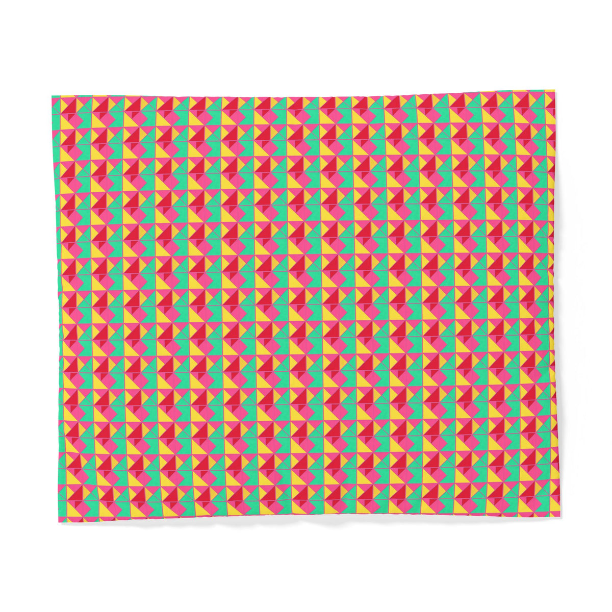 Jewel Block Quilt Cotton Duvet Cover – Candy Christmas