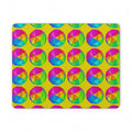 Holo Pebble Prisms Vegan Leather Mouse Mat – Iridescent Geometric Pattern