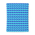 Satin Wave Bands Cotton Duvet Cover – Ice Jewel