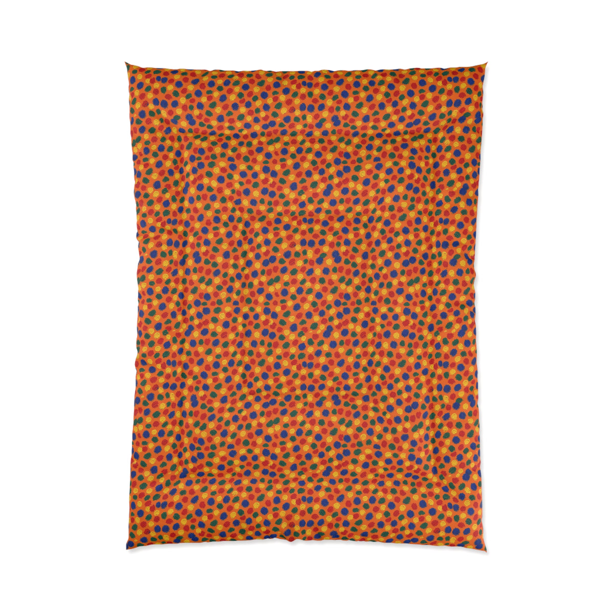 Stippled Dabs Comforter – Expressionist Brushstroke Abstract Pattern