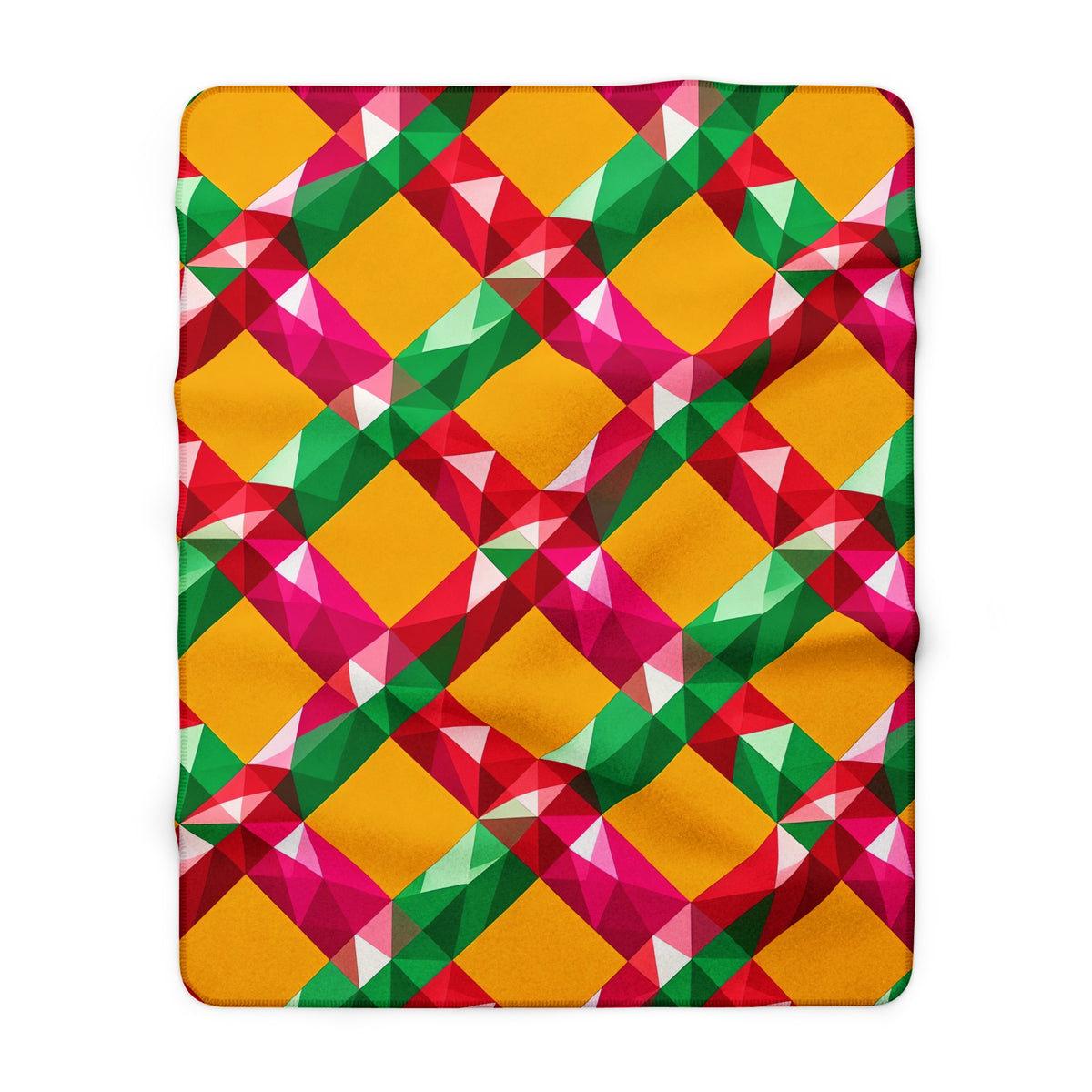 Big Jewel Prism Weave II Sherpa Fleece Blanket – Prism Weave Pattern