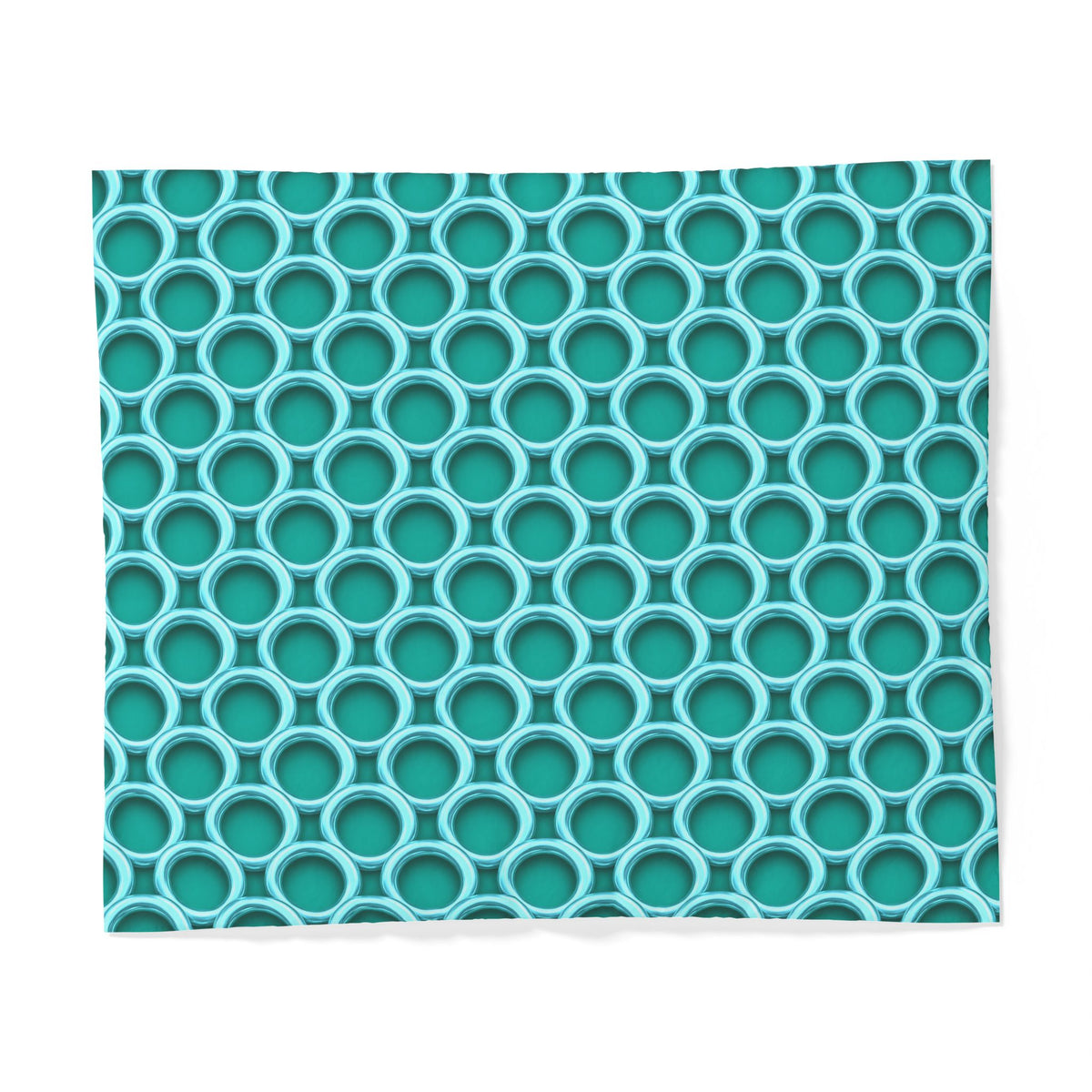 Big Gold Ring Weave Cotton Duvet Cover – Peacock Jewel