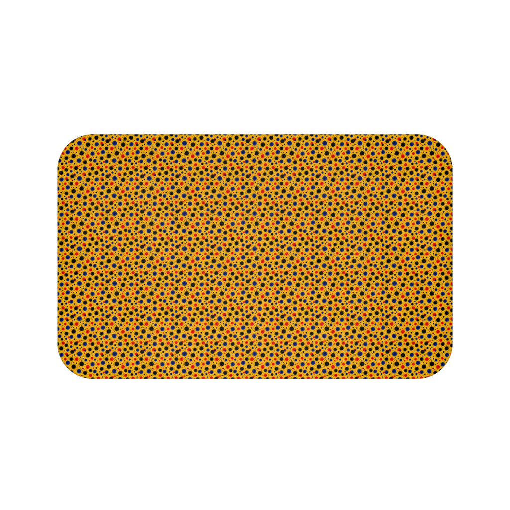 Wet Ink Pools Bath Mat – Ink Splash Pattern