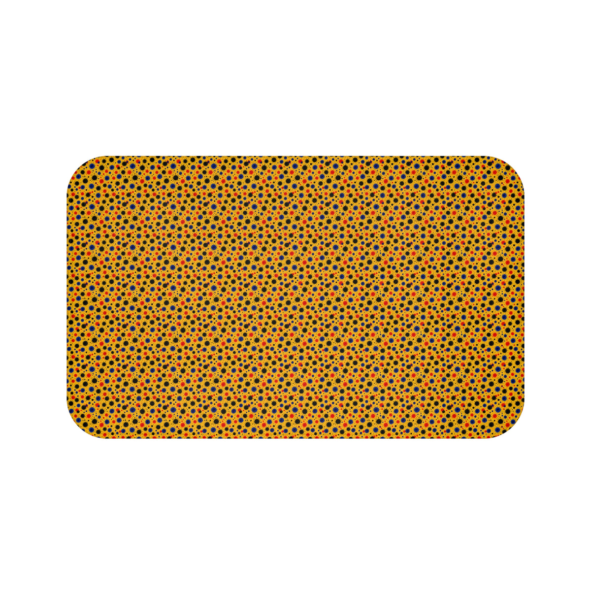 Wet Ink Pools Bath Mat – Ink Splash Pattern