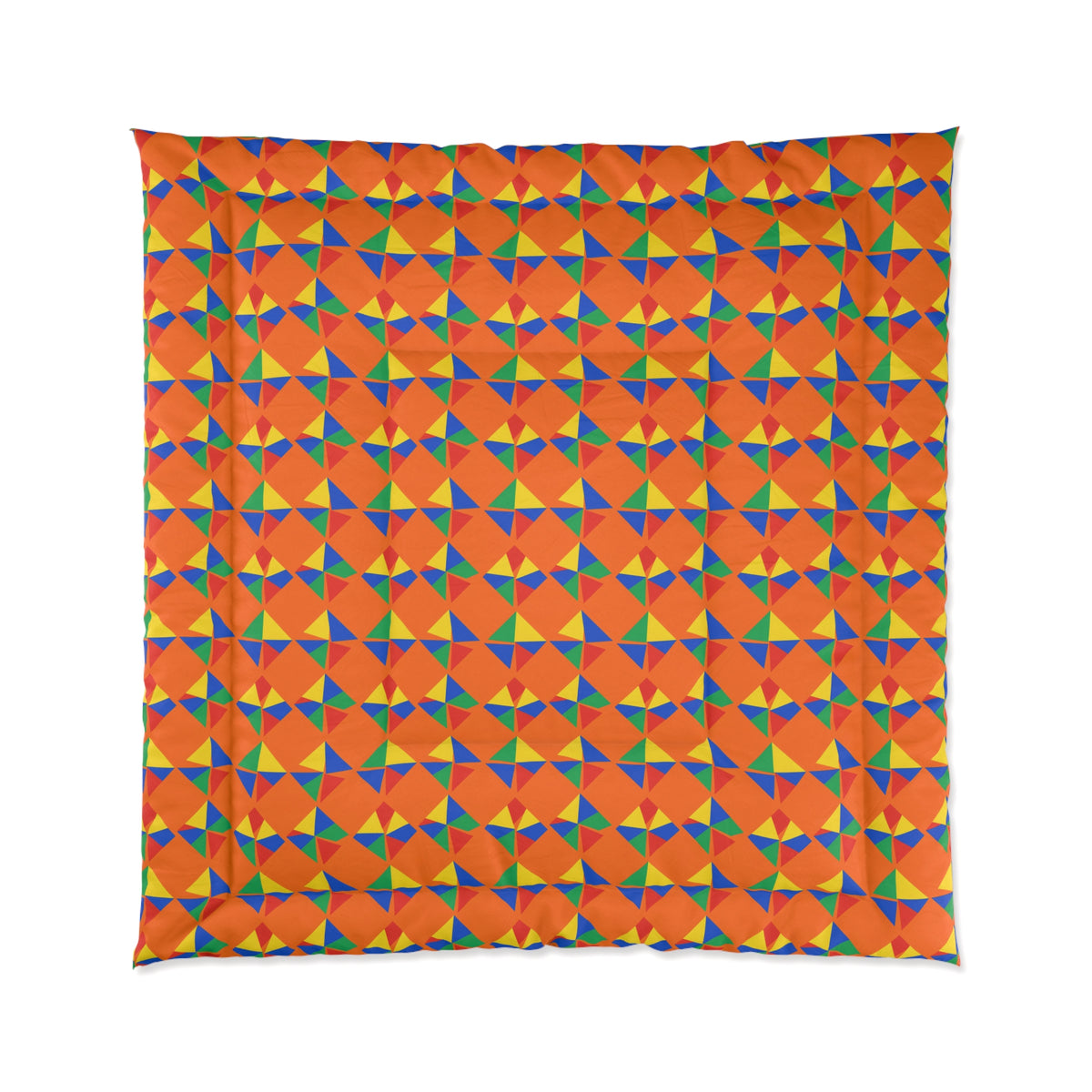 Stacked Cubist Prisms Comforter – Cubist Geometric Pattern