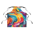 Neon Wave Swirl Apron – Psychedelic Wave Art