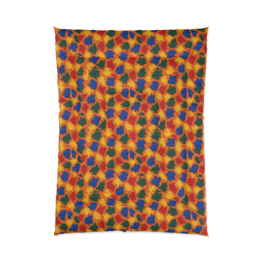 Palette Knife Slabs Comforter – Palette Knife Abstract Pattern