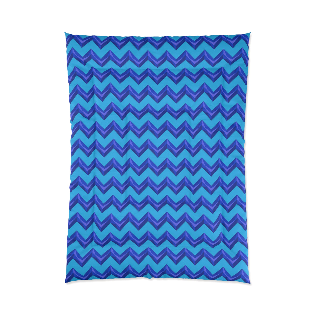 Broad Cut-Gem Chevrons Comforter – Ice Jewel