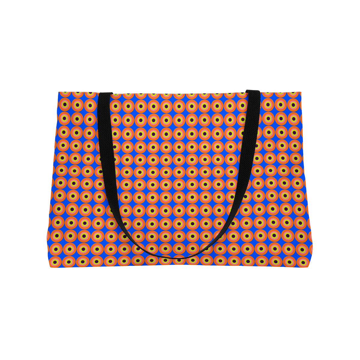 Pop Target Dots Weekender Tote Bag – Op-Art Pattern