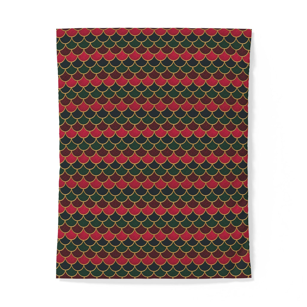 Jewel Scales Cotton Duvet Cover – Art Deco Pattern