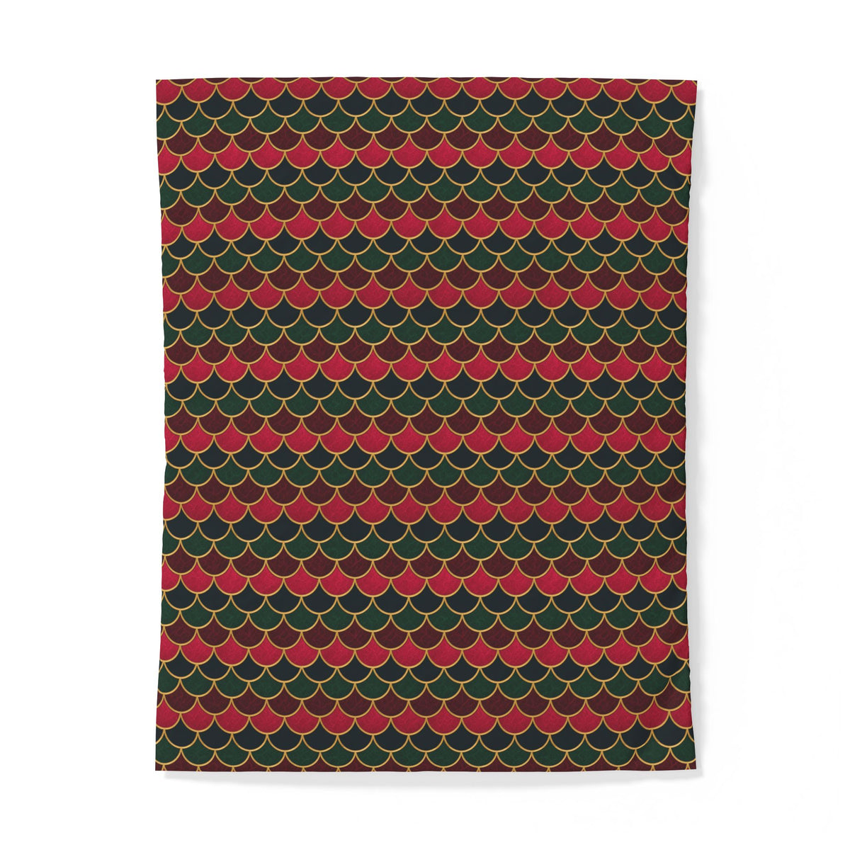Jewel Scales Cotton Duvet Cover – Art Deco Pattern