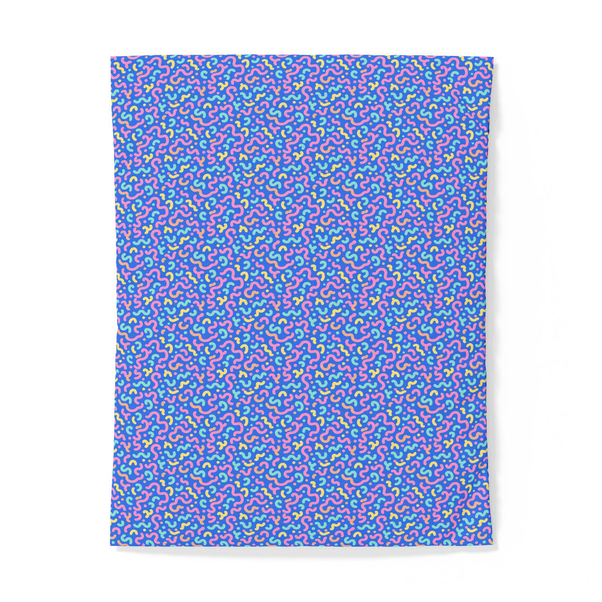 Squiggle Sweets Cotton Duvet Cover – Soft Abstract Pattern