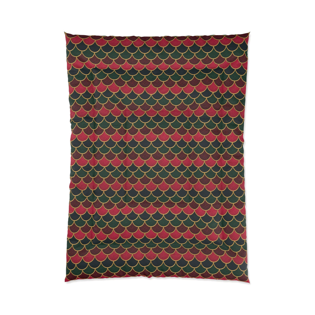 Jewel Scales Comforter – Art Deco Pattern