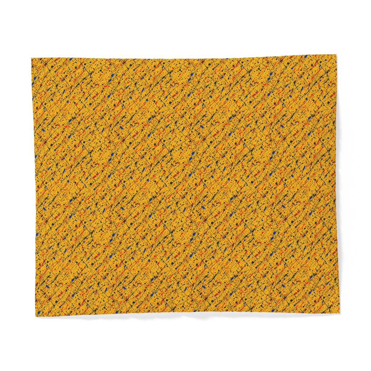 Flick Lines Cotton Duvet Cover – Action-Painting Abstract Pattern