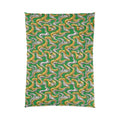 Broad Melting Gold Ribbons Comforter – Liquid Chrome Pattern