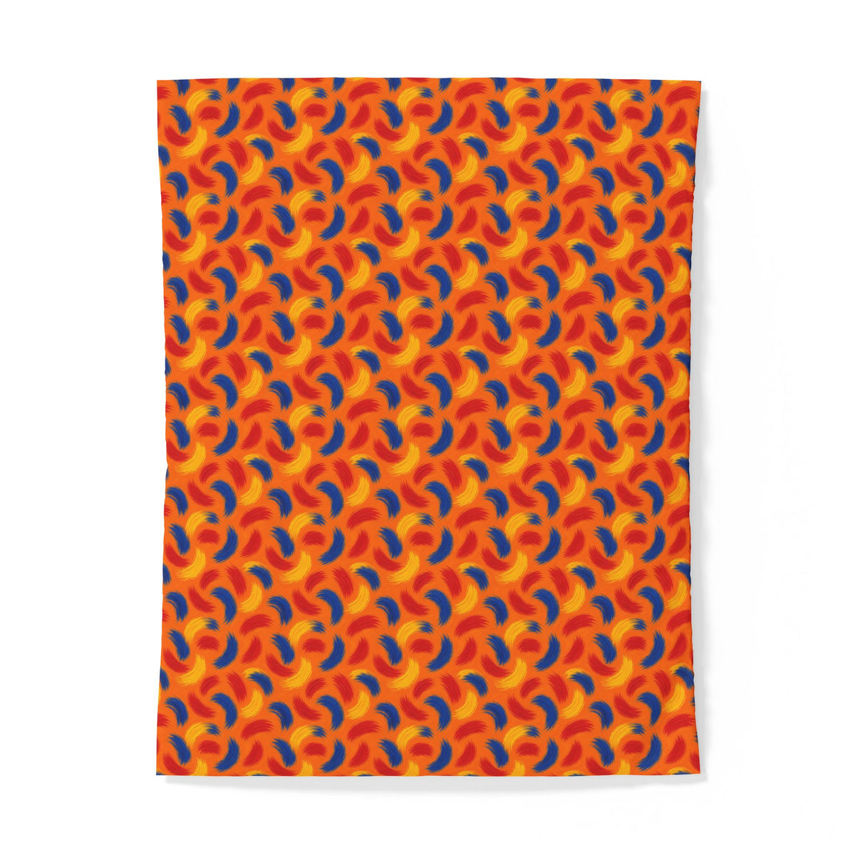 Sweeping Arcs Cotton Duvet Cover – Expressionist Brushstroke Abstract Pattern