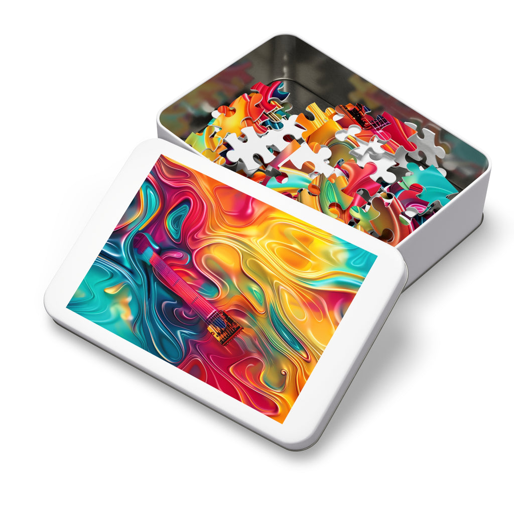 Ocean Swirl Flow Jigsaw Puzzle with Tin – Fluid Art