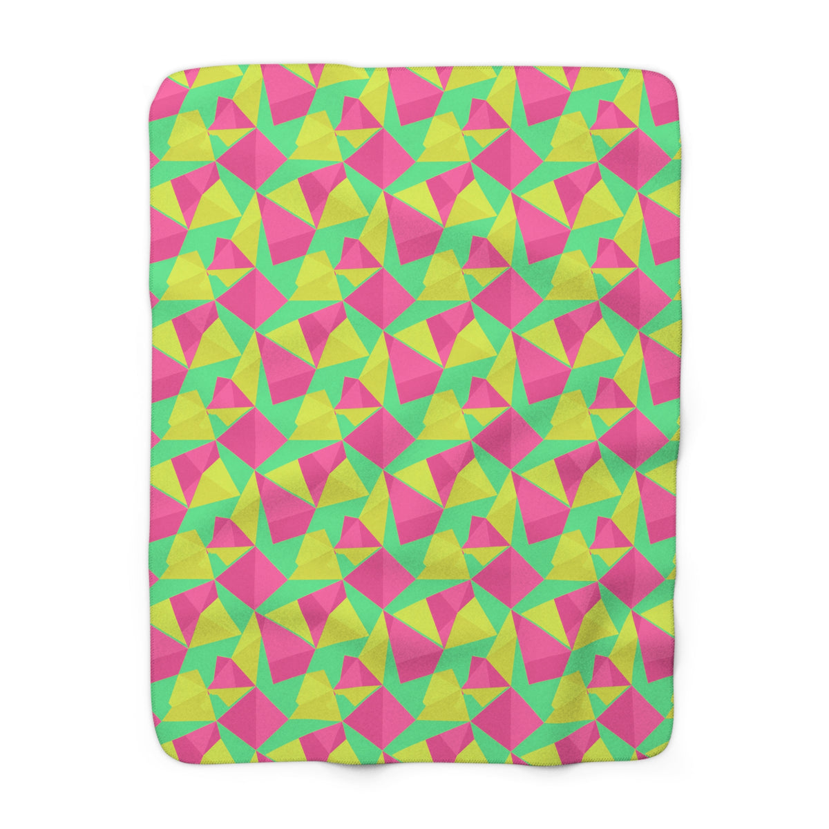 Faceted Gold Panels Sherpa Fleece Blanket – Candy Christmas