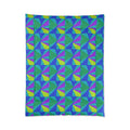 Cubist Sunburst Blocks Comforter – Peacock Jewel