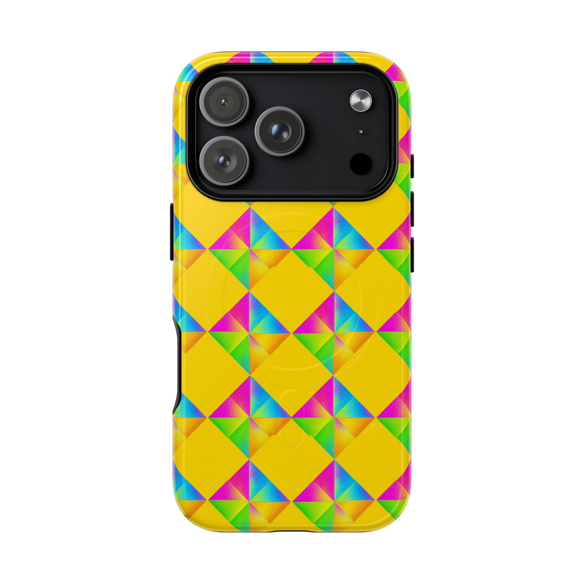 Iridescent Kite Quartet Magnetic Tough iPhone Case – Iridescent Geometric Pattern