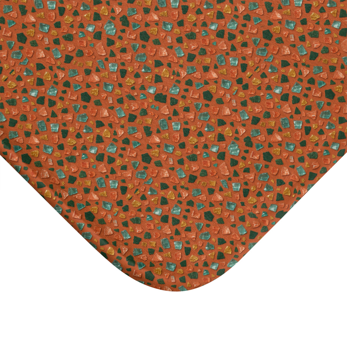 Glass Chip Sheen Bath Mat – Terrazzo Pattern
