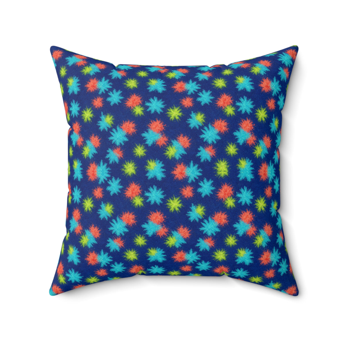 Ice Dye Bleed Faux Suede Cushion – Ice Dye Pattern
