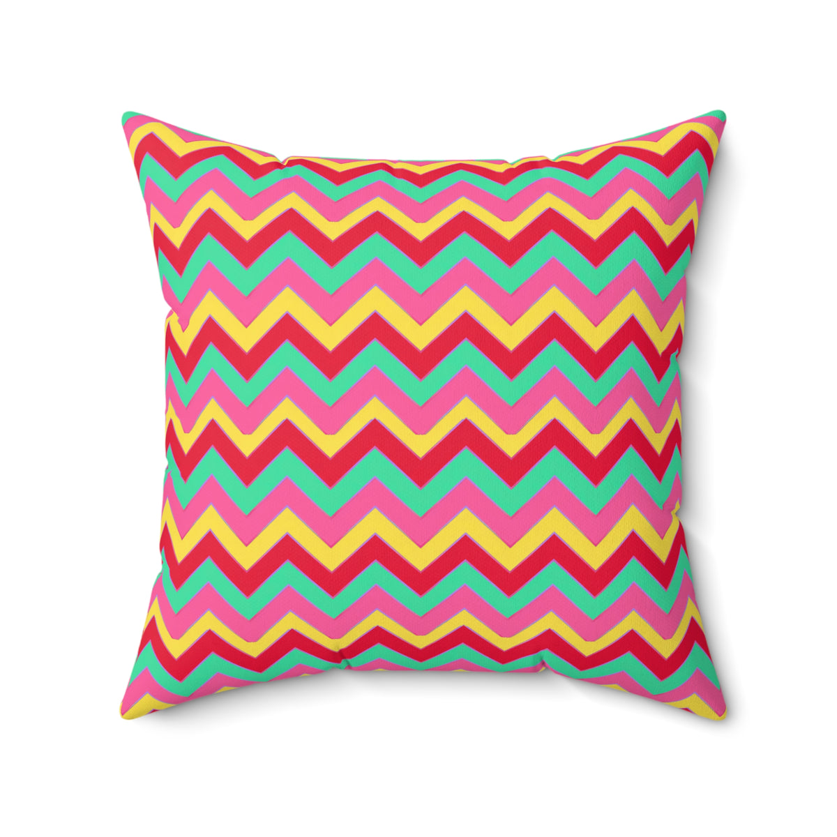 Jewel Chevron Bands Faux Suede Cushion – Candy Christmas