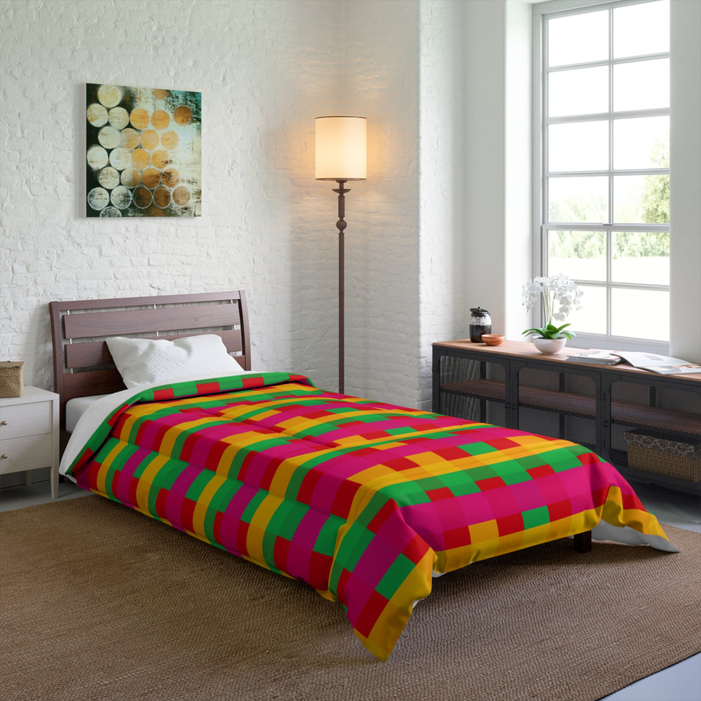 Grand Jewel Plaid Comforter – Ribbon Plaid Pattern
