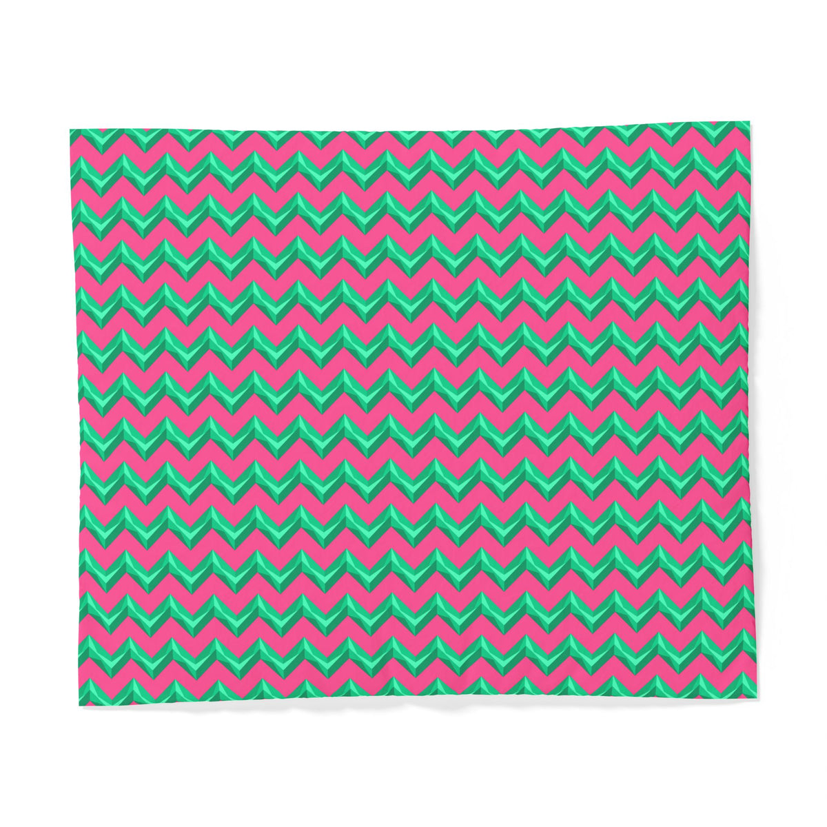 Broad Cut-Gem Chevrons Cotton Duvet Cover – Candy Christmas