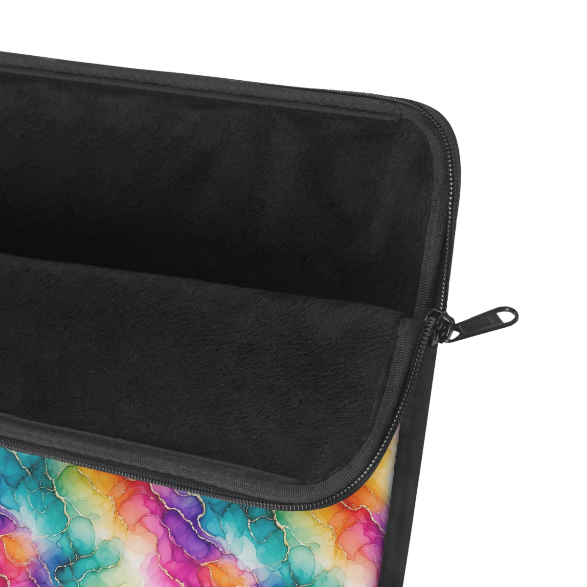 Rainbow Alcohol Ink Bloom Laptop Sleeve