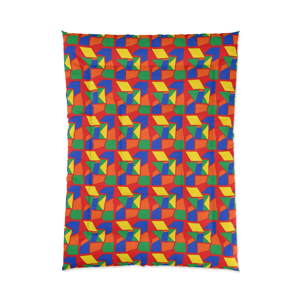Cubist Block Quilt Comforter – Cubist Geometric Pattern