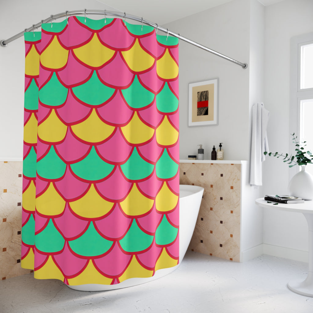 Big Jewel Scales II Shower Curtain – Candy Christmas