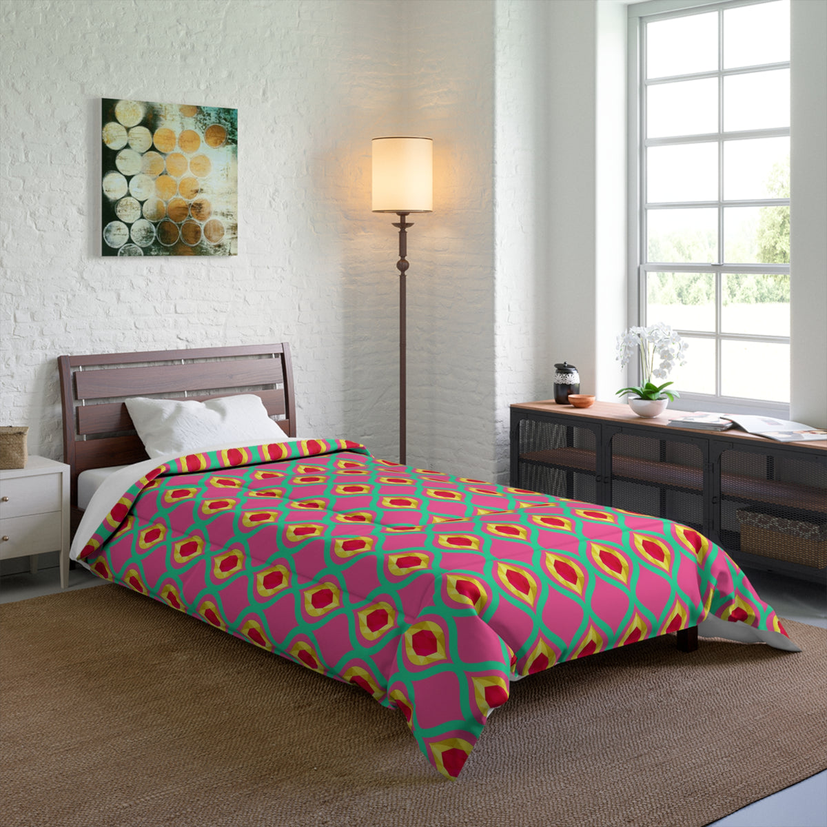 Grand Gold Ogee Lattice II Comforter – Candy Christmas
