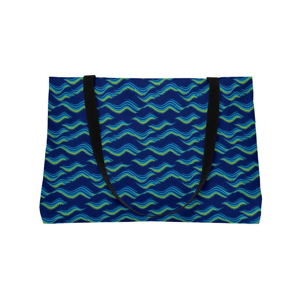 Pleat Wave Dye Weekender Tote Bag – Shibori Dye Pattern
