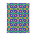 Mega Ring Grid Cotton Duvet Cover – Peacock Jewel
