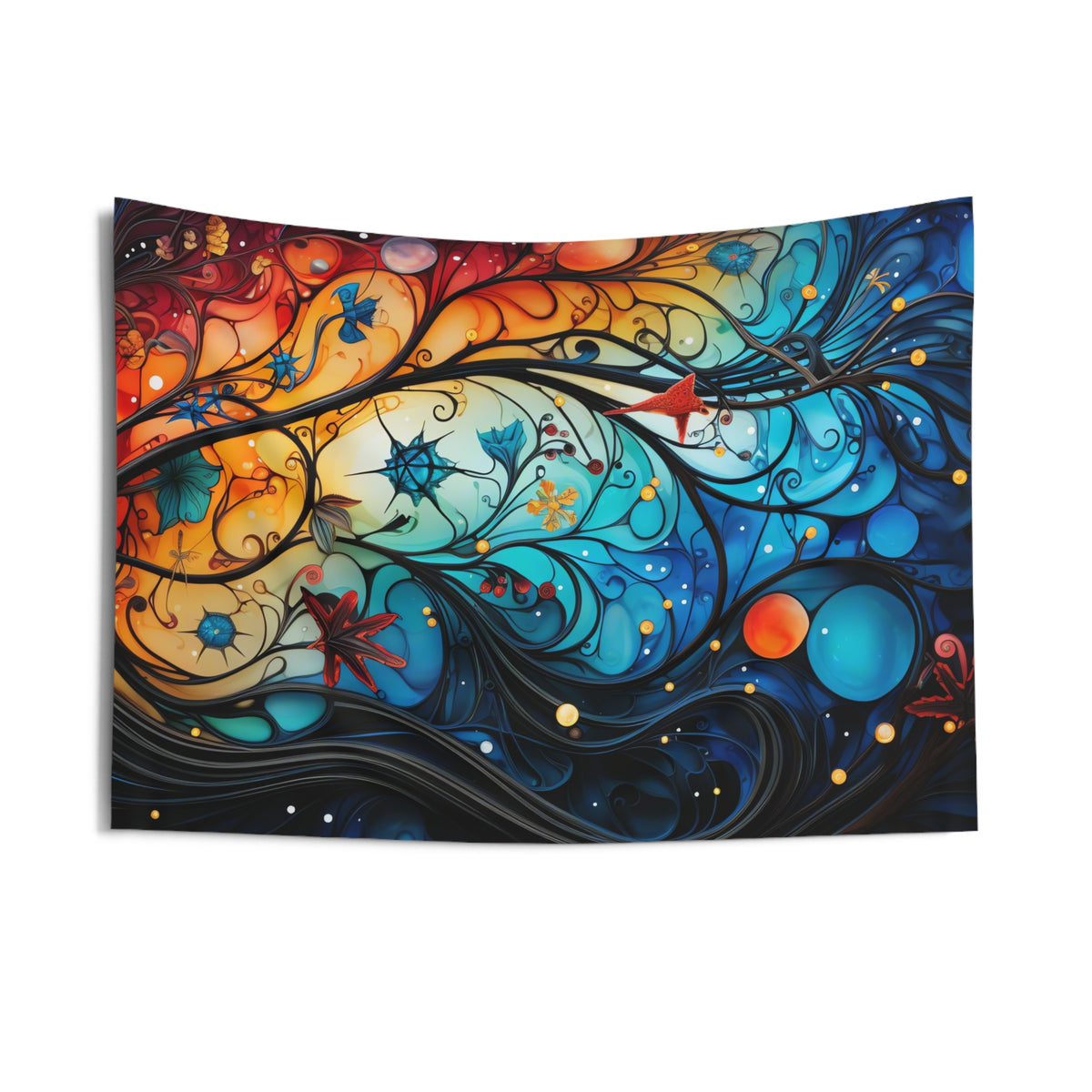 Cosmic Swirl Garden Wall Tapestry – Cosmic Swirl Art