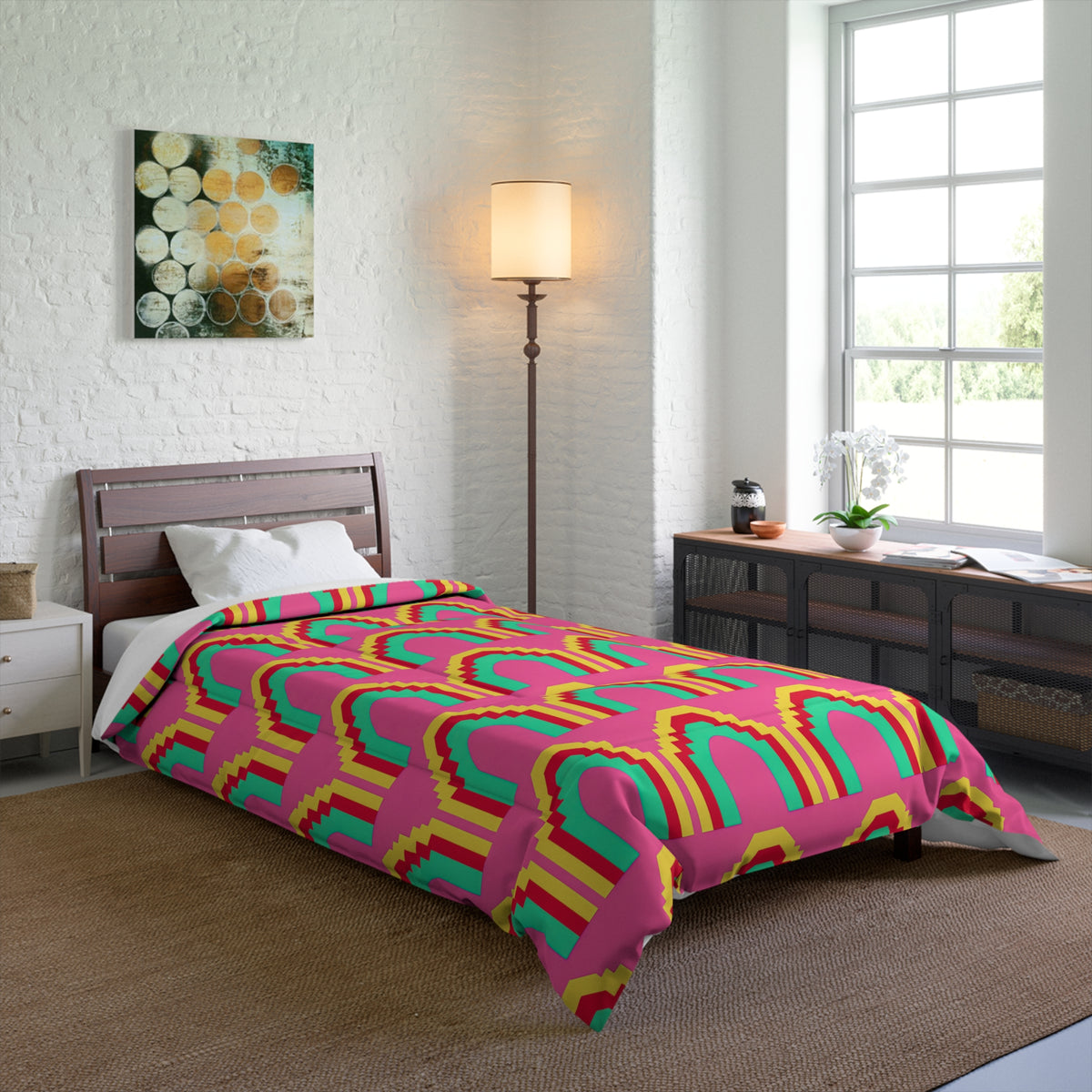 Grand Stepped Arches Comforter – Candy Christmas