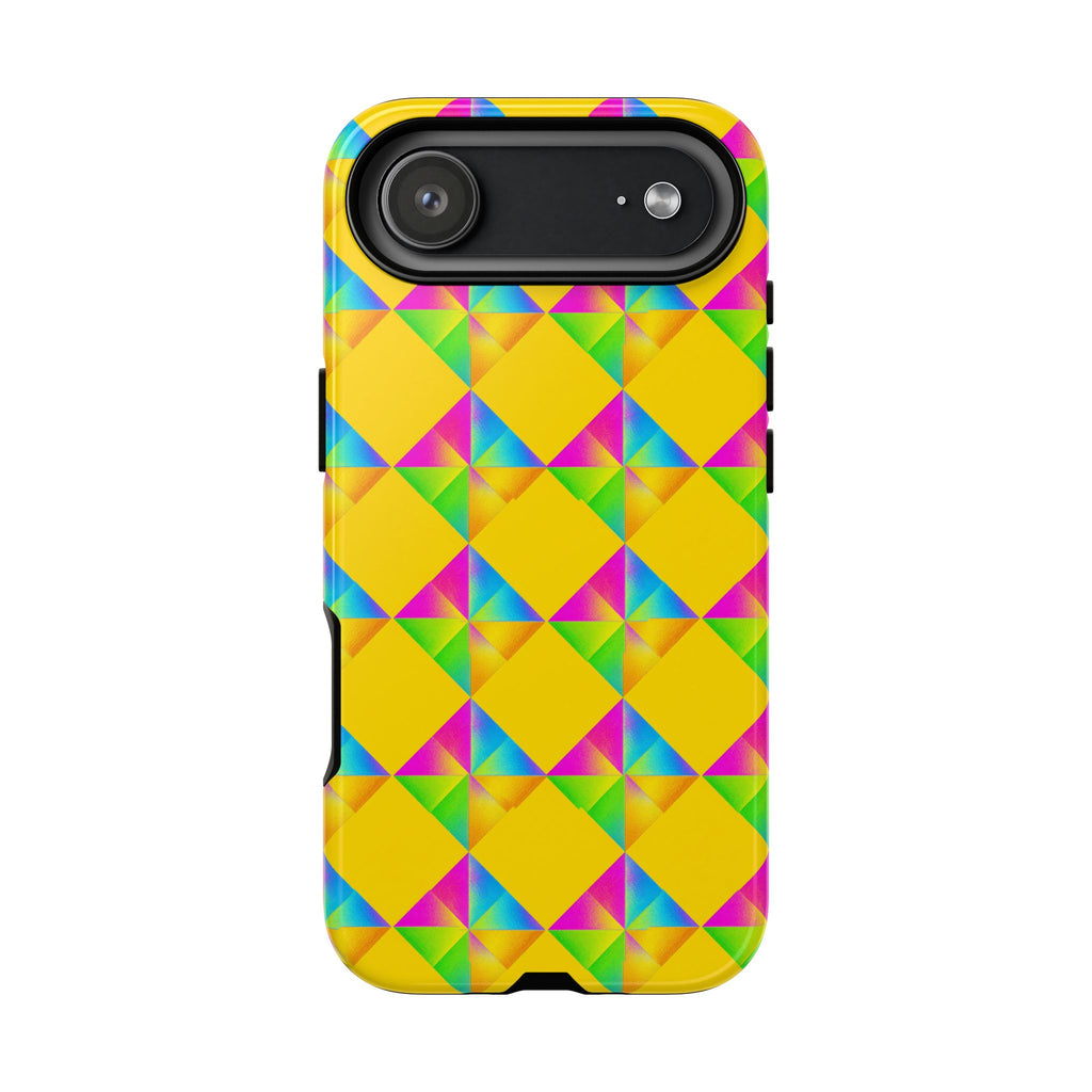 Iridescent Kite Quartet Tough Phone Case – Iridescent Geometric Pattern