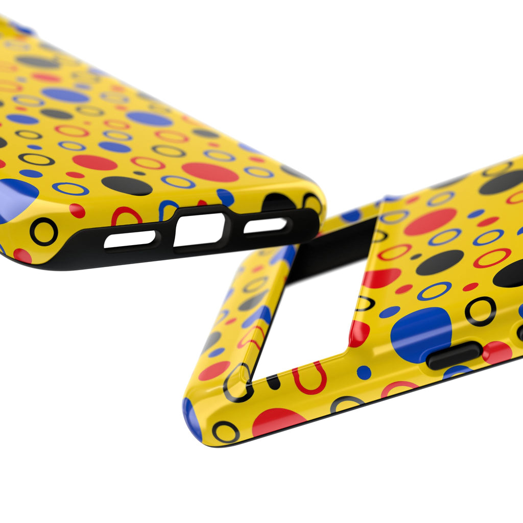 Bubble Outlines Tough Phone Case – Pop Abstract Pattern