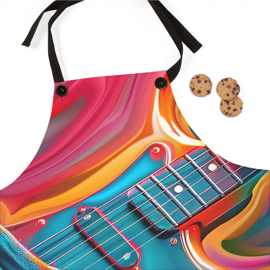 Psychedelic Guitar Hands Apron – Psychedelic Music Art