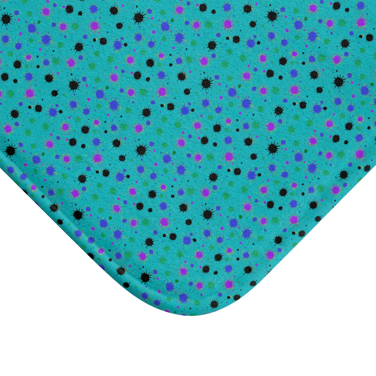 Splat Storm Bath Mat – Peacock Jewel
