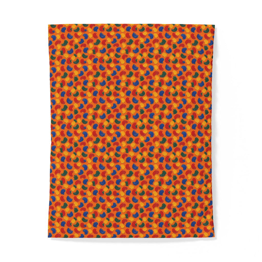 Impasto Swipe Field Cotton Duvet Cover – Expressionist Brushstroke Abstract Pattern