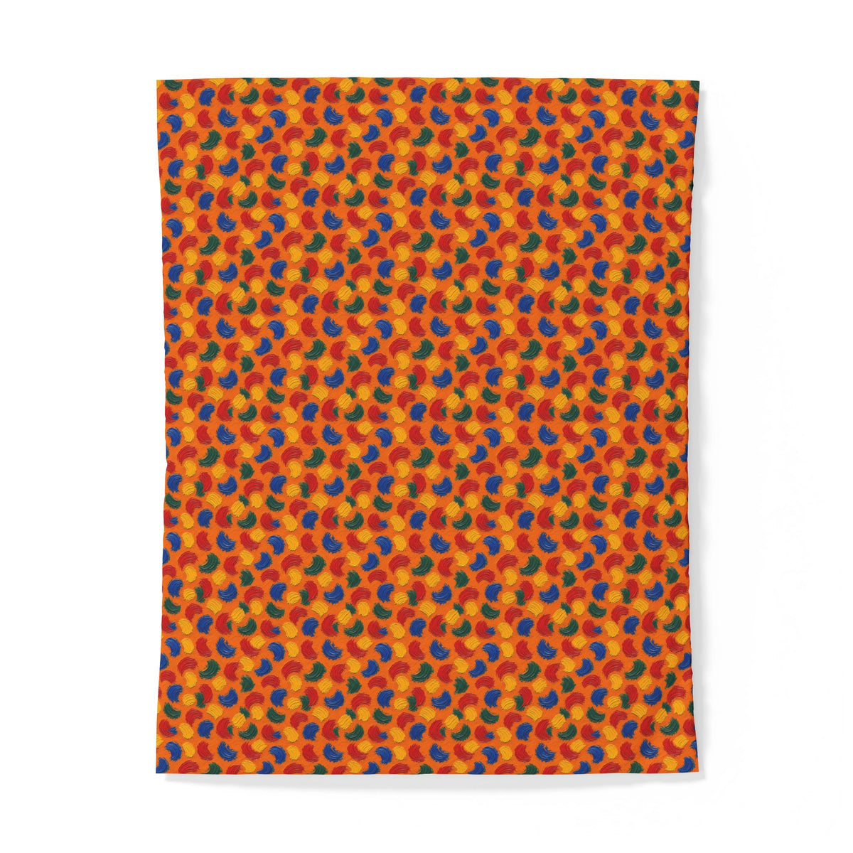 Impasto Swipe Field Cotton Duvet Cover – Expressionist Brushstroke Abstract Pattern