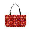 Swoosh Cutouts Weekender Tote Bag – Cut-Paper Abstract Pattern