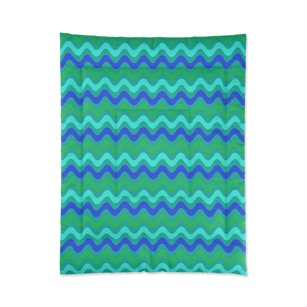 Big Ripple Chevrons Comforter – Ocean Jewel